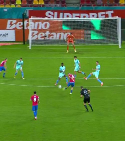 Bîrligea, ce execuție!    VIDEO+FOTO   Golul superb cu care atacantul de la FCSB   a deschis scorul  în meciul cu UTA