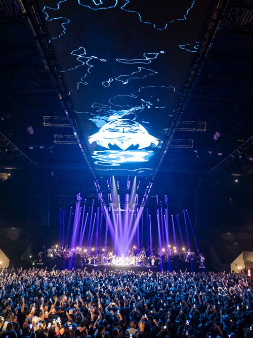Boris Brejcha, concert la Cluj în tricoul României. Foto - DUA (9).jpg