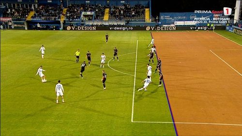 Golul anulat al lui Radaslavescu / foto: capturi Prima Sport