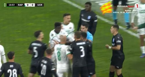 Mirel Rădoi, eliminat în Rapid Viena - Universitatea Craiova FOTO Captură video Prima Sport 1