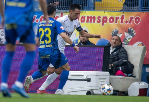 Unirea Slobozia - CFR Cluj (meci). Foto: Raed Krishan / GOLAZO.ro