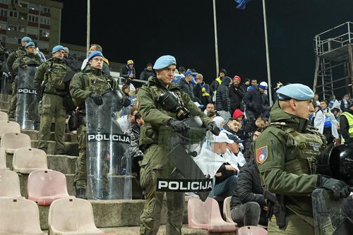 Măsuri de securitate la Bosnia - România (FOTO: Vlad Nedelea / GOLAZO.ro)