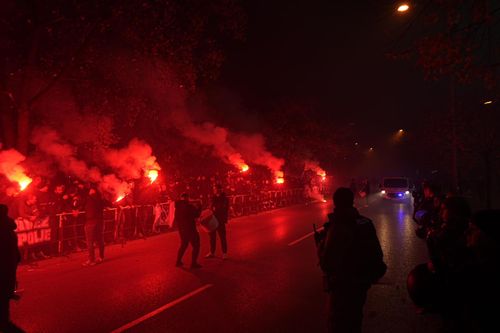 Ultrașii de la BH Fanaticos, protest la Bosnia - România (FOTO: GOLAZO.ro)