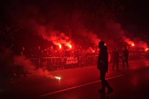 Ultrașii de la BH Fanaticos, protest la Bosnia - România (FOTO: GOLAZO.ro)