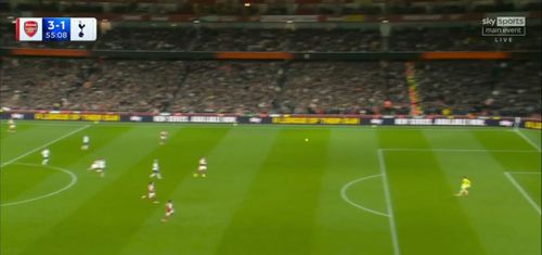 Richarlison, gol de senzație în Arsenal - Tottenham 4-1 (FOTO: captură Sky Sports)