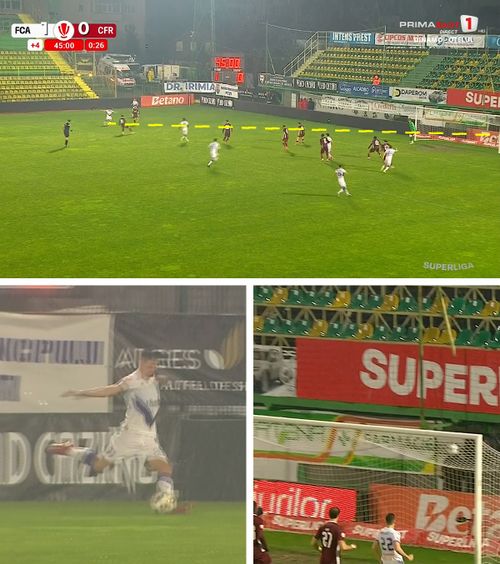Golul campionatului?!    VIDEO.  CFR, făcută KO de Argeș cu   o reușită senzațională   » Daniel Pancu a împietrit