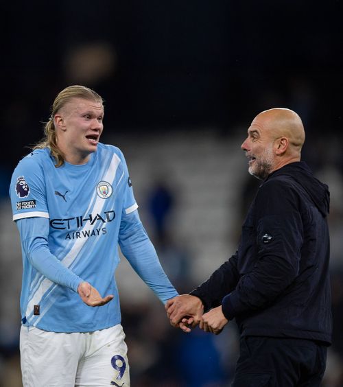 Haaland a vrut să scape    VIDEO:  Pep Guardiola n-a mai așteptat până la vestiare!   Și-a băgat starul în ședință  chiar pe teren