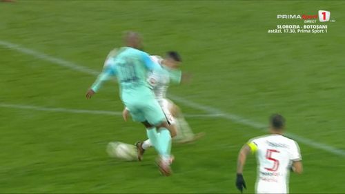 Golul lui Hakim Abdallah în Hermannstadt - UTA Arad (FOTO: Capturi - Prima Sport)