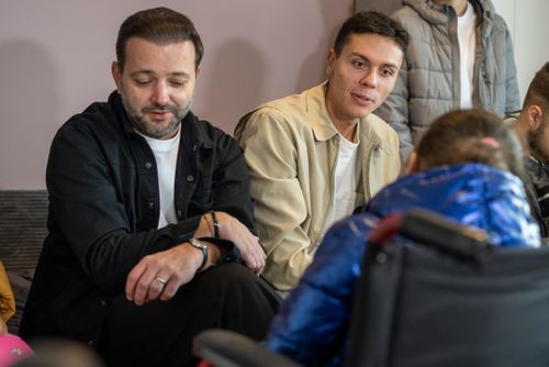 David Popovici. prezent la inaugurarea casei familiale din Sectorul 5 FOTO Raed Krishan (GOLAZO.ro)