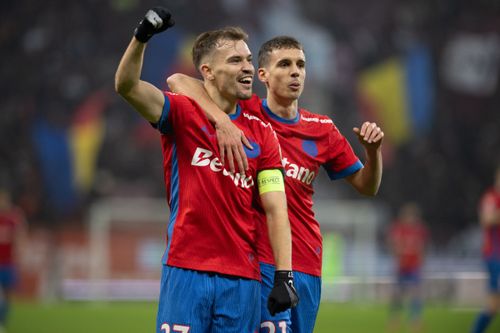 Darius Olaru, gol marcat în FCSB - Rapid, în etapa 21 din Liga 1 (FOTO: Raed Krishan / GOLAZO.ro)