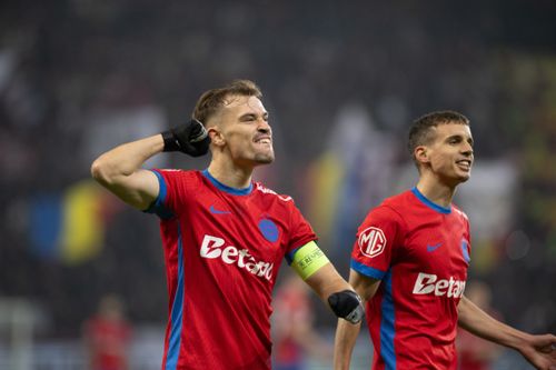 Darius Olaru, gol marcat în FCSB - Rapid, în etapa 21 din Liga 1 (FOTO: Raed Krishan / GOLAZO.ro)