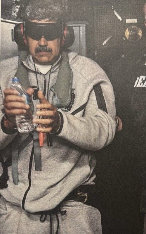 Nicolas Maduro în treningul Nike Tech Fleece. Foto: Truth Social
