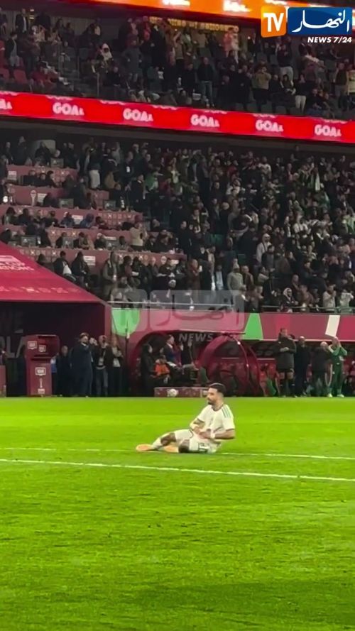 Mohamed Amoura, gest controversat în meciul Algeria - Congo 1-0. Foto: Instagram, @ennahar.tv