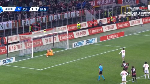 Penalty-ul ratat de Nicolae Stanciu în meciul cu AC Milan Foto captura Prima Sport .jpg