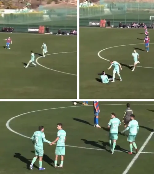 Și-a atacat coechipierul într-un amical    VIDEO:  Nimeni nu a înțeles ce s-a întâmplat pe teren:   „Micuțule ciudat, taci”