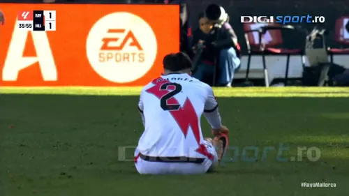 Accidentarea lui Rațiu în Rayo - Mallorca 2-1