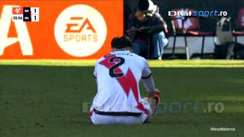 Accidentarea lui Rațiu în Rayo - Mallorca 2-1