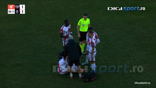Accidentarea lui Rațiu în Rayo - Mallorca 2-1