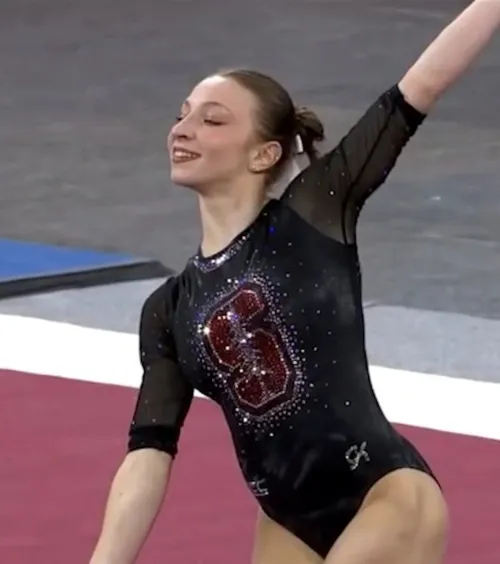 Ana Barbosu, record    VIDEO.  Medaliata olimpică de la Paris 2024 a concurat azi-noapte pentru Stanford, iar   fanii americani au fost cuceriți