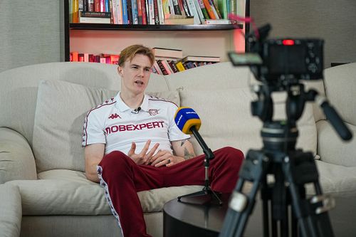 Tobias Christensen, la Titanic Belek, în cantonamentul Rapidului din Antalya