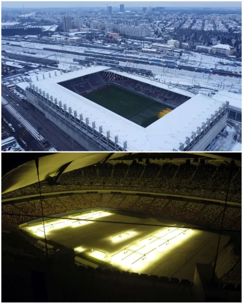 Măsuri speciale    Cum arată Arena Națională și stadionul Rapid  cu câteva zile înainte de reluarea Superligii, când sunt anunțate temperaturi cu minus