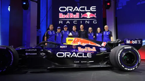 Red Bull a dezvăluit noul monopost pentru sezonul 2026 din Formula 1. Foto: X/Oracle Red Bull Racing