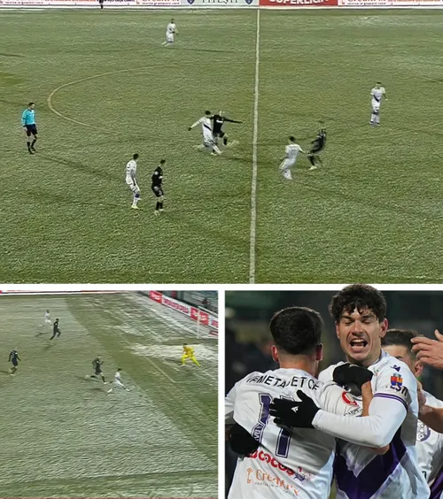 Chiricheș, ce gafă!    FOTO.  FC Argeș a deschis scorul cu FCSB, după   o eroare uriașă  a jucătorilor campioanei