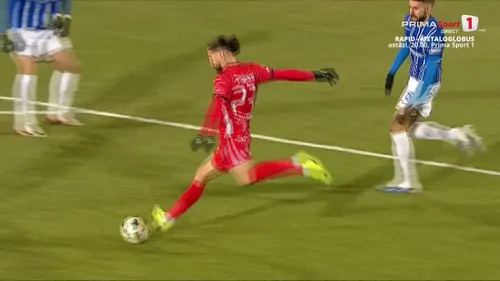 Golul marcat de Eduard Florescu în meciul Farul - Hermannstadt 1-1. Foto: Captură Prima Sport