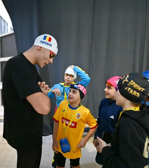 „Visam la un astfel de eveniment”    FOTO.  David Popovici,   copleșit de emoții  după „Sprint with the Stars”: „E totul pentru mine”