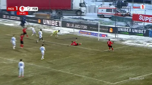 Ratarea lui Marton Eppel din Csikszereda - FC Botoșani (FOTO: Captură - Prima Sport)