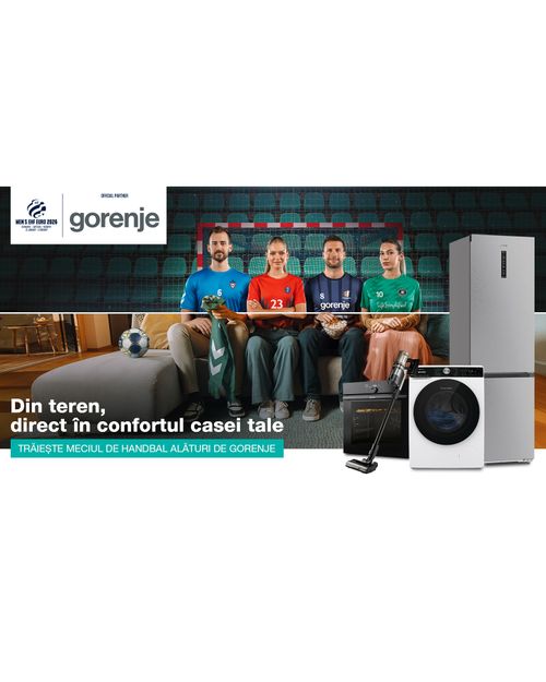 Gorenje   este partener oficial al   EHF EURO Masculin 2026 . Elita handbalului european intră din nou în cursa pentru titlu