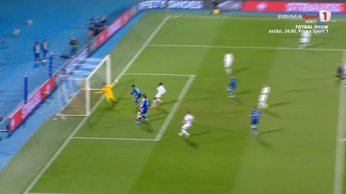 Primul gol marcat de Dinamo Zagreb în partida cu FCSB. Foto: Captură Prima Sport