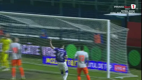 Robert Moldoveanu, gol în stilul lui Ilie Dumitrescu (Metaloglobus - Argeș). Foto: Captură Prima Sport