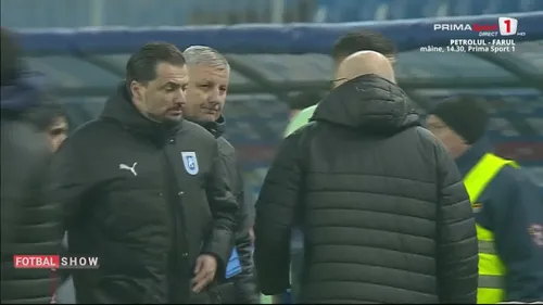 Mario Felgueiras, scandal la finalul meciului U Craiova - Botoșani. Foto Captură Prima Sport