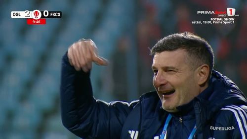 Reacția lui Balint la golul lui Nuno Pedro