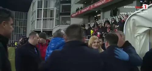 Eugen Neagoe, scandal cu fanii la finalul partidei Dinamo - Petrolul 1-1. Foto: Captură Prima Sport