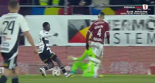 Faza penalty-ului din Rapid - U Cluj 0-2