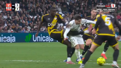 Penalty-ul primit de Real Madrid și a doua eliminare de la Rayo