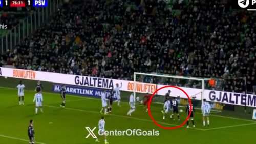 Golul marcat de Dennis Man în meciul cu Groningen Foto captura ecran X .jpg