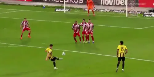 Răzvan Marin, pasă decisivă în meciul cu Panserraikos. Foto: Captură „X” @football_t69515