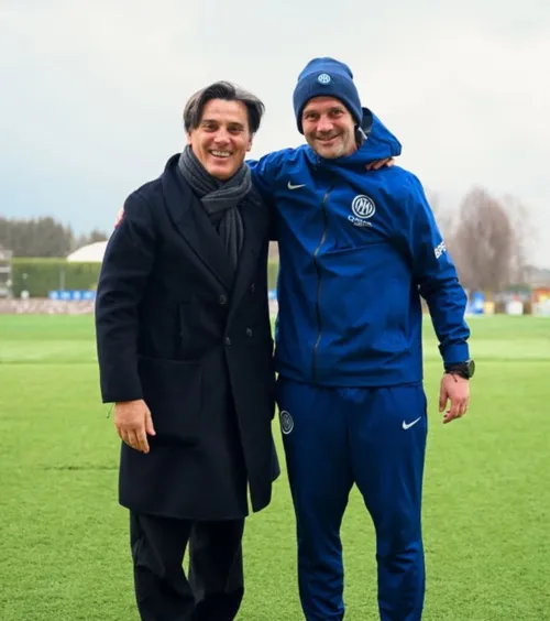 Chivu, vizită-surpriză    FOTO.  Motivul pentru care selecționerul Turciei a mers la baza lui Inter, înainte de   meciul crucial cu România