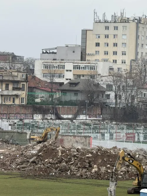 Stadiul demolărilor stadionului Dinamo - 11 februarie