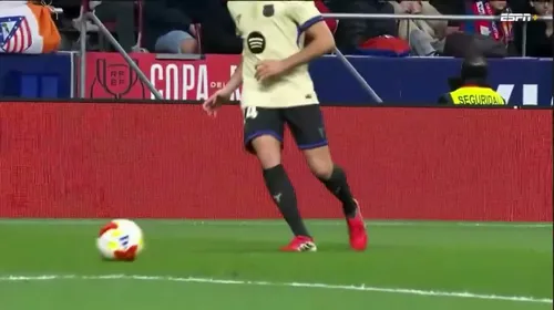 Autogolul lui Eric Garcia din meciul Atletico Madrid - Barcelona 4-0. Foto: Captură, ESPN