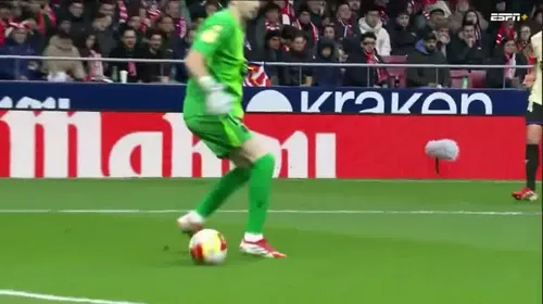 Autogolul lui Eric Garcia din meciul Atletico Madrid - Barcelona 4-0. Foto: Captură, ESPN