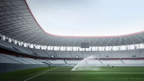 Stadion Dinamo - macheta. FOTO FB Beyond visual arts Gmbh