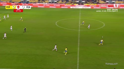 Petrolul - FC Argeș, golul lui Bettaieb. Captură Prima Sport