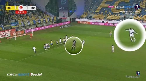 Petrolul - FC Arges, Radu Petrescu a fluierat inainte de golul lui Sierra. Capturi Digi Sport
