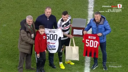 Dan Nistor, la meciul cu numărul 500 în Liga 1 / foto: capturi Prima Sport