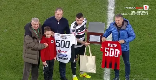 Dan Nistor, la meciul cu numărul 500 în Liga 1 / foto: capturi Prima Sport