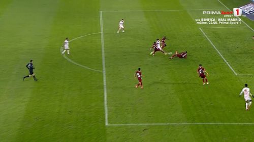 Penalty-ul ratat de Hermannstadt în meciul cu CFR Cluj Foto captura Prima Sport.jpeg